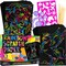 79-Piece Rainbow Scratch Art Kit for Kids – Creative Drawing Paper, Stencils & Styluses for Ages 4–12, Perfect for Gifts, Crafts & Travel Fun